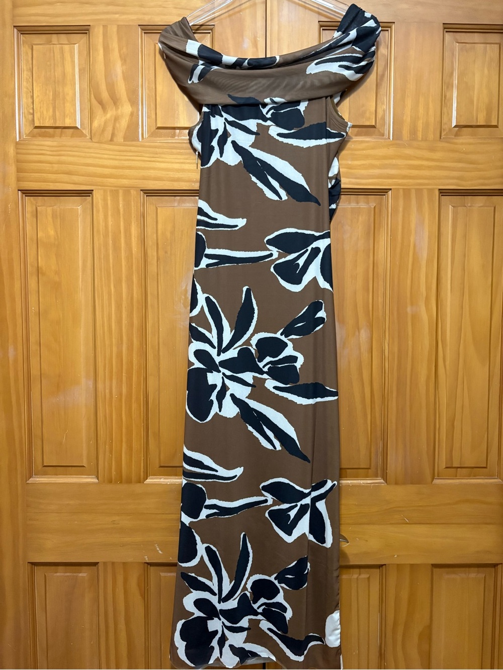 Cleobella Cordelia Brown Black Cream Floral Maxi Dress Size Small NWT - Picture 6 of 13